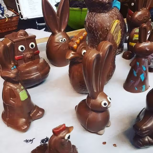 Chocolats de Pâques&nbsp;&nbsp;&nbsp;&copy; Bistro-Chocolaterie Le Divin Tandem Inc.
