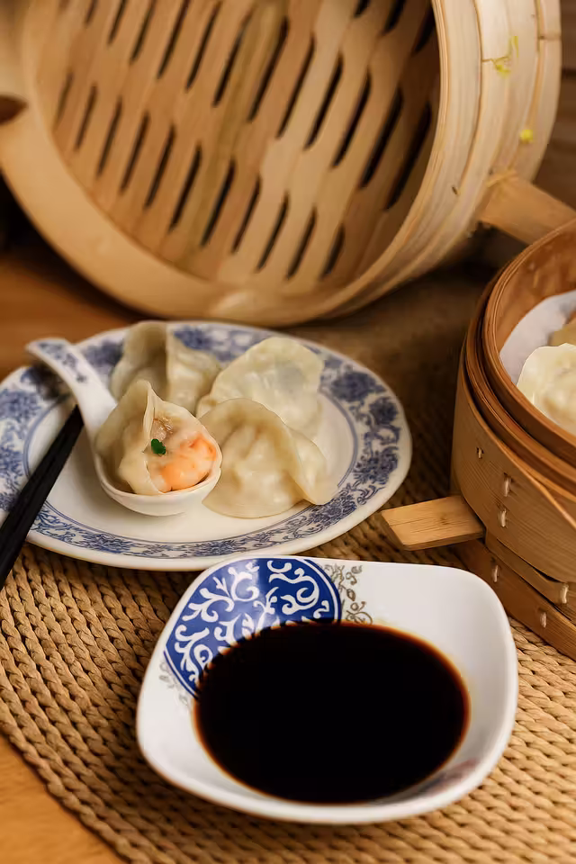 Qing Hua Ravioli Chinois - Repas&nbsp;&nbsp;&nbsp;&copy; Qing Hua Dumpling