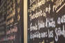 Menu à l'ardoise