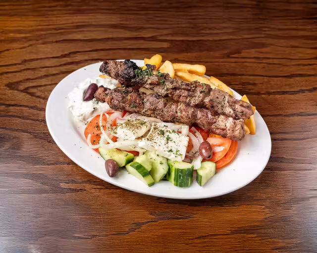 Arahova Souvlaki Saint-Viateur - Bâtonnets de porc&nbsp;&nbsp;&nbsp;&copy; arahova spiro