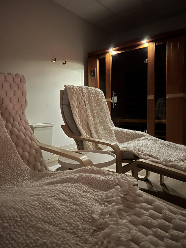 Sauna infrarouge et bassin froid&nbsp;&nbsp;&nbsp;&copy; L'Espace Bi