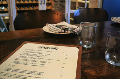 Restaurant l&rsquo;Empreinte